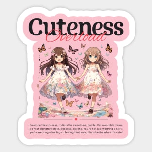 Cuteness Overload, T-Shirt for Kids Sticker